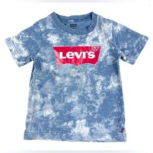 Boy’s Levi’s Short Sleeve Blue Graphic T Shirt Size 4